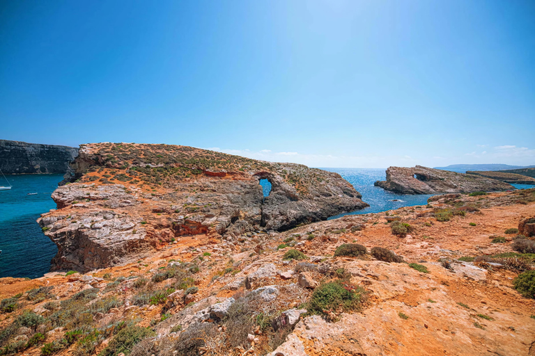 Vanuit Mellieha: Drie baaien cruise inclusief de Blue Lagoon