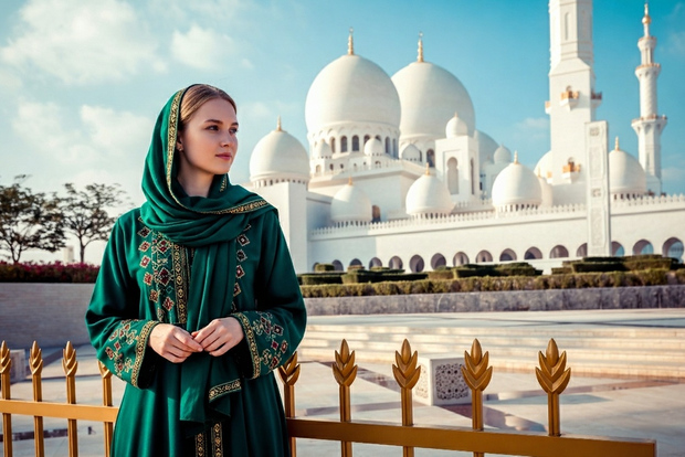 Da Dubai: tour guidato della Moschea dello Sceicco Zayed di Abu Dhabi