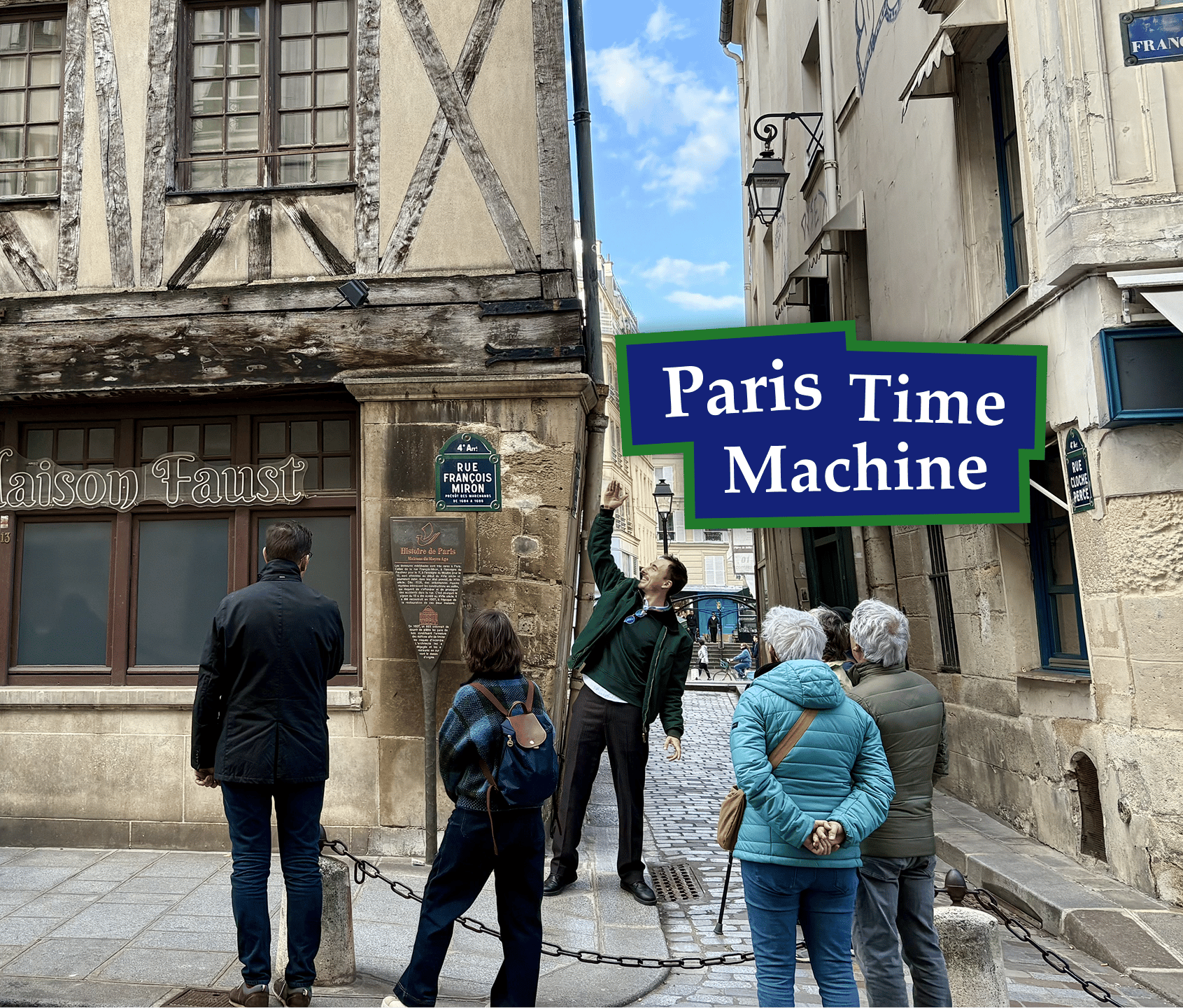 Zeitreisemaschine in Paris: Rundgang durch das verborgene Paris (Englisch)