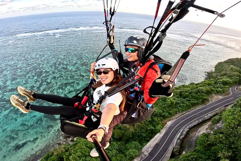 Bali Paragliding Experience at Pandawa Beach With Instructor Paragliding Hotel Transfer Without Ticket