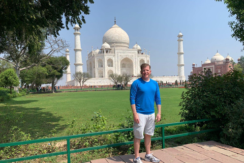 Tour di un giorno del Taj Mahal in treno veloce o in auto da DelhiAuto + Autista + Guida + Biglietti + Pasti a 5 Stelle