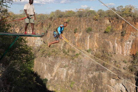 Cascate Vittoria: Esperienza di Gorge Swing con trasferimenti