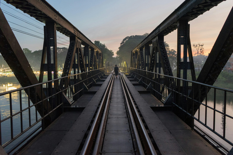 FromBangkok: Kanchanaburi Waterfall Day Trip with Train Ride