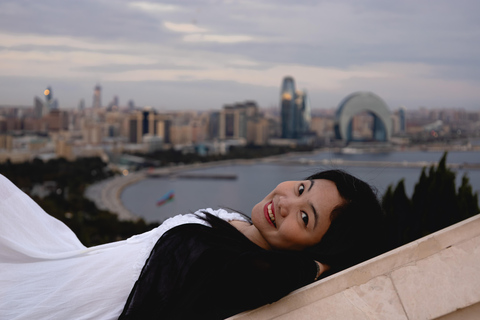 Baku: Panoramic Photoshoot From Highland Park Pick up and Drop off Included