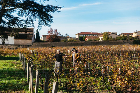 De Lyon: Visita ao vinho da região de Beaujolais com degustaçõesDe Lyon: Tour de vinhos da região de Beaujolais com degustações