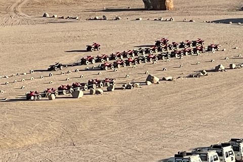 Hurghada: Quadriciclo, buggy, safári de jipe, passeio de camelo e jantarServiço de busca no hotel em Hurghada