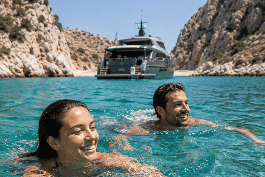 Bootsfahrt zur Insel Symi & St. George's Bay mit 3 Stunden Freizeit. Foto: GetYourGuide Bootsfahrt zur Insel Symi & St. George's Bay mit 3 Stunden Freizeit. Foto: GetYourGuide