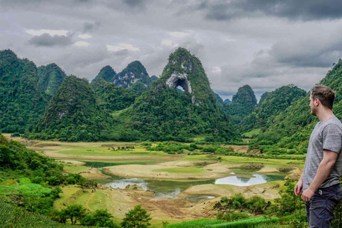 Viagem de 2 dias à cascata de Ban Gioc e à montanha dos anjos a partir de Hanói