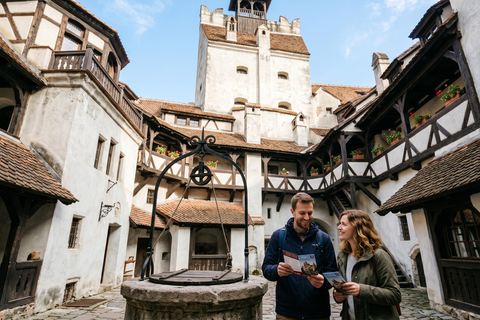 Bucharest: Dracula's Castle , Peles Castle & Brasov Day Tour Audio guide in 24 languages