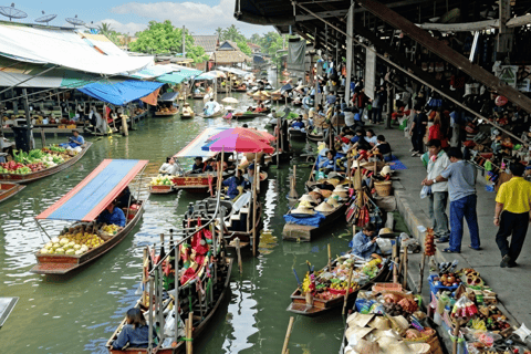 Bangkok: Railway & Floating Market Private Tour with Driver