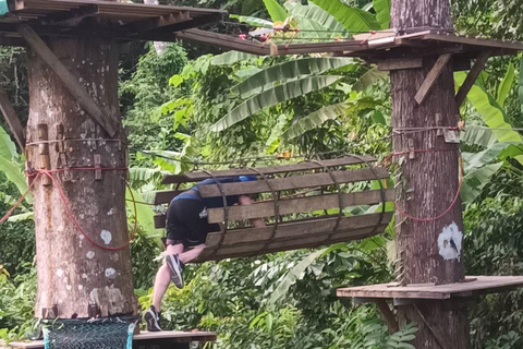 Phuket: Jungle Xtrem Avonturen en Zipline ParkAvontuur voor gevorderden met 45 platforms