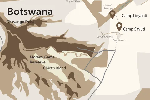 Maun: Okavango Delta Scenic Flight with Hotel Pickup