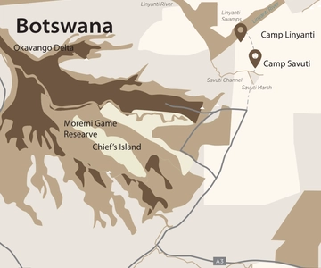 Maun: Okavango Delta Scenic Flight with Hotel Pickup