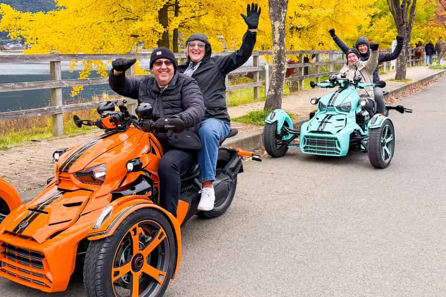 Geführte Trike-Tour am Fuji ab dem Kawaguchi-See. Foto: GetYourGuide