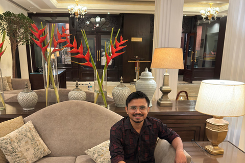 Walking through narrow street and exploring Ghats