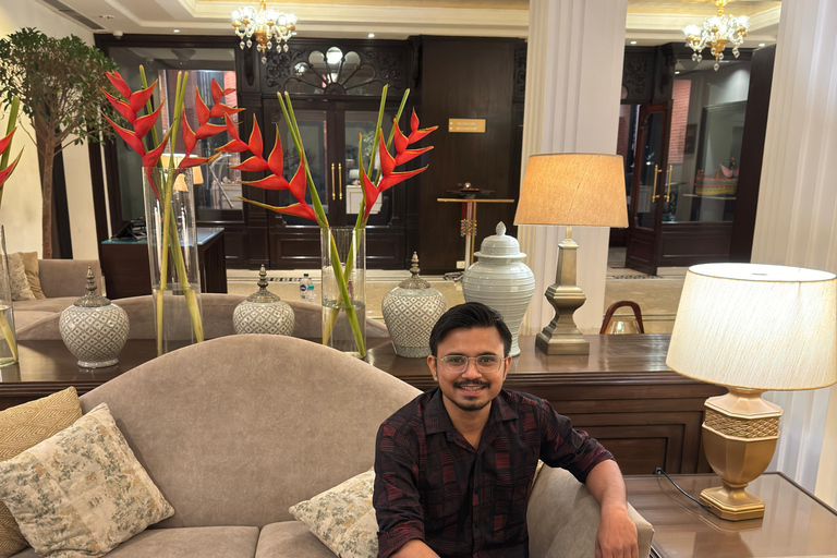 Walking through narrow street and exploring Ghats