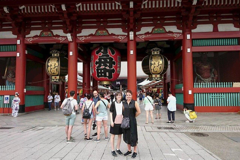 Tokyo: Guided Walking Tour with Wagashi Making Class