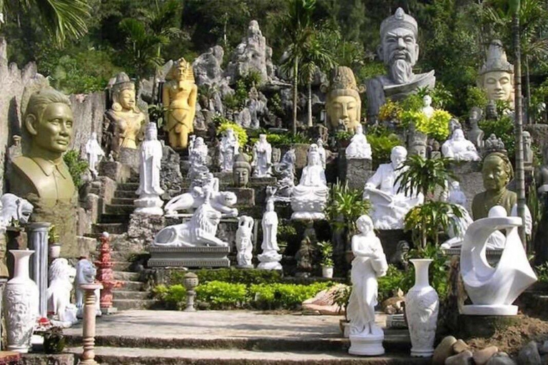 HoiAn:Buda de la Dama, Montañas de Mármol, DaNang de Noche &Crucero