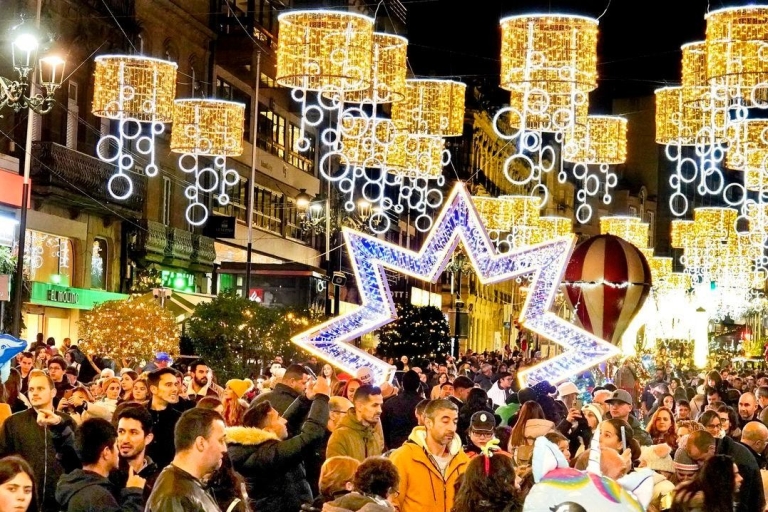 Tour zur Weihnachtsbeleuchtung von Vigo und Pontevedra inklusive BootExcursión luces navideñas de Vigo con visita a Pontevedra