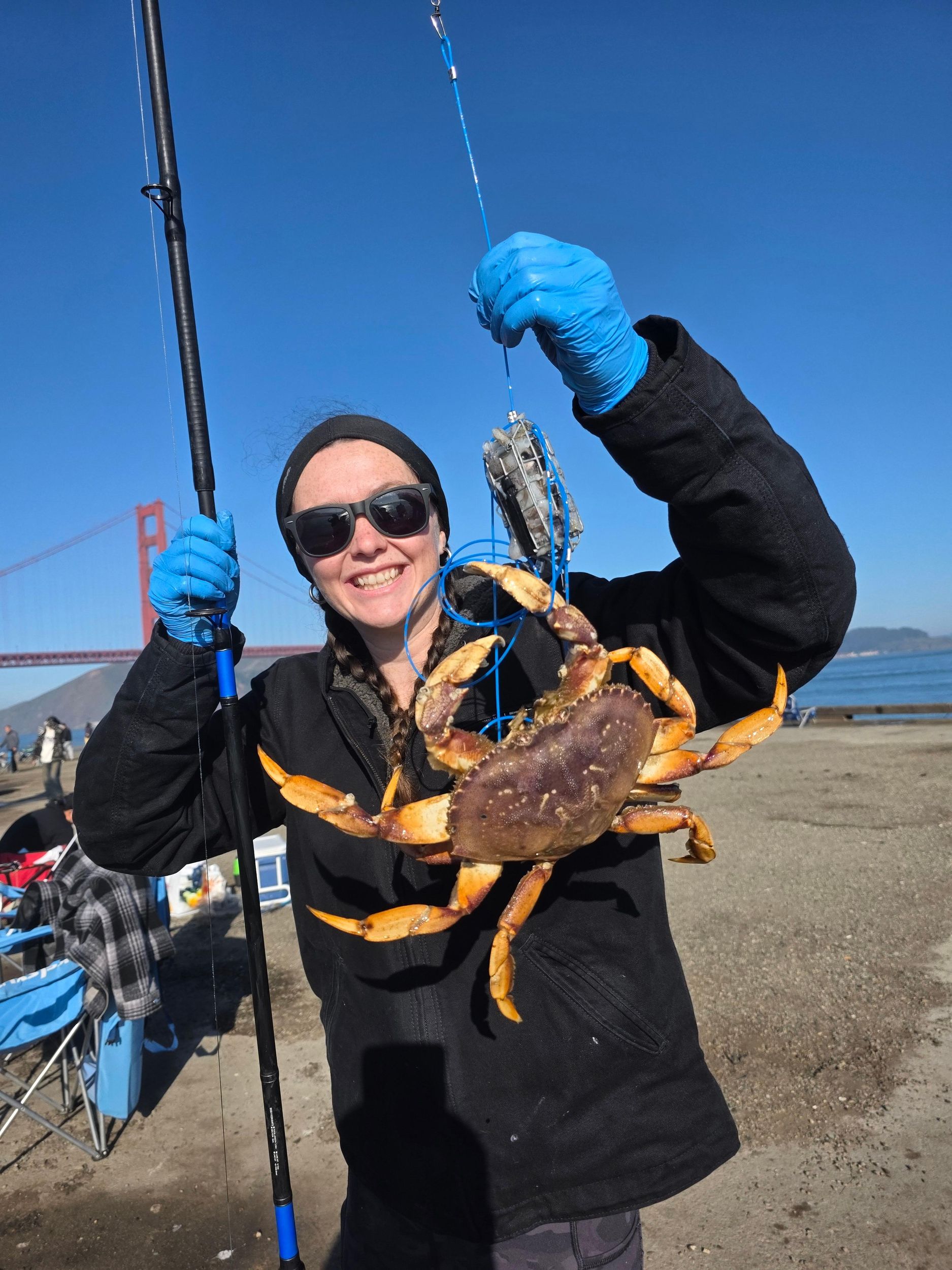 Krabbenfischen und -kochen in San Francisco