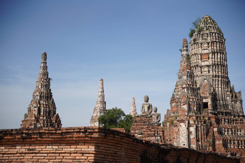 De Bangkok: Ayutthaya Tarde Serenity Tour &amp; Passeio de BarcoRiver City Banguecoque