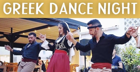 Santorini Greek Night with Meze, Wine, and Dance Show