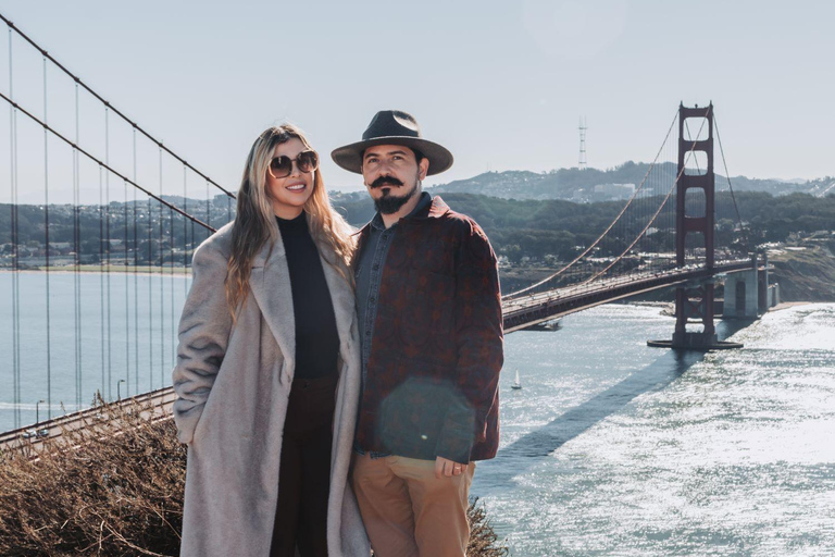 São Francisco: Sessão de fotos profissionais na Golden Gate BridgePadrão (10 fotos editadas profissionalmente)