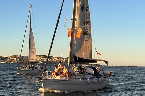Lisboa:Sunset Sailing Tour at Tagus River with welcome drink