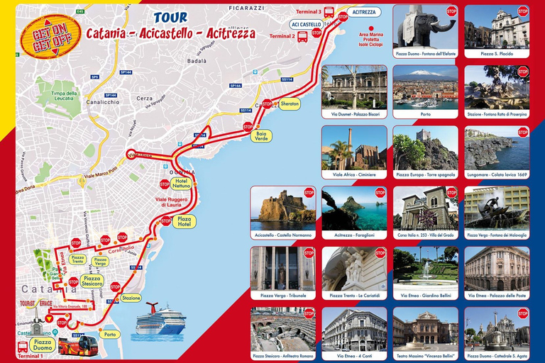 Hop on hop off bus Catania-Acicastello-AcitrezzaHOP ON HOP OFF BUS CATANIA-ACICASTELLO-ACITREZZA