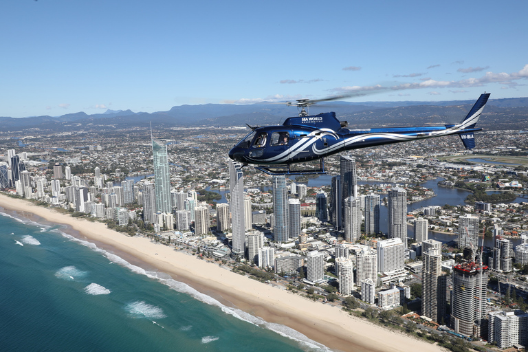 Costa Dorada: Excursión panorámica en helicóptero por Sea World y Broadwater