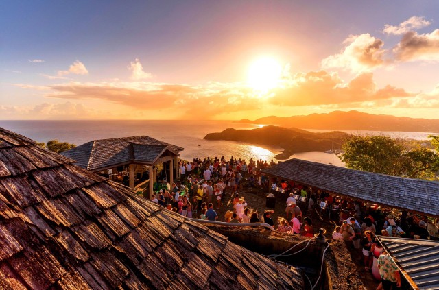 Visit Shirley Heights the most famous sunset party of Antigua in St. John's, Antigua e Barbuda