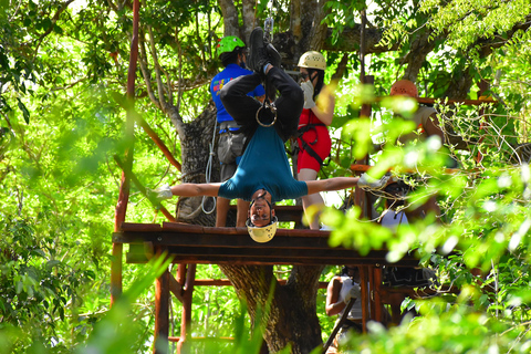 Cancun: Tour de adrenalina com passeio de quadriciclo, tirolesa e cenote