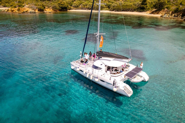 Sithonia: Private Luxury Catamaran Cruise (3, 5, or 7 Hours) Kassandra: Catamaran Day Sailing (7 hours)