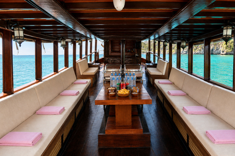 Krabi: Premium Cruise with Dinner & Plankton Swim Meet at Bamboo Beach Club in Ao Nang