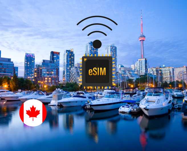 eSIM Toronto : Plan de datos Internet para Canadá 4G/5G