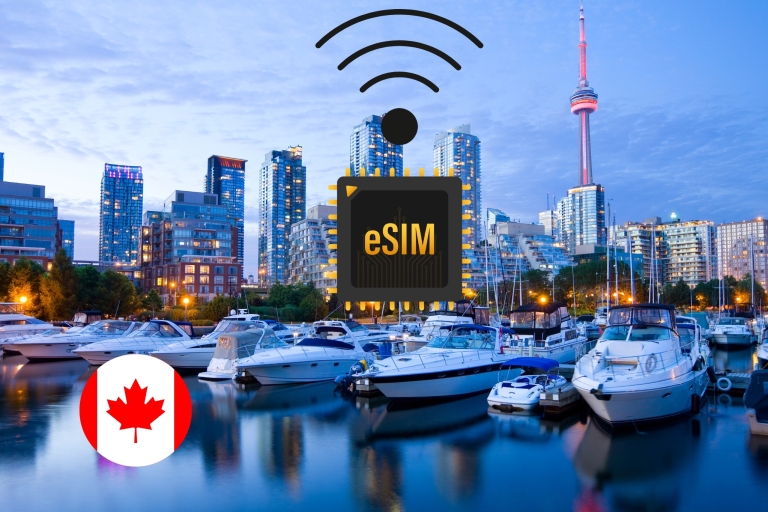eSIM Toronto : Internet Data Plan for Canada 4G/5G Canada 5GB 15Days