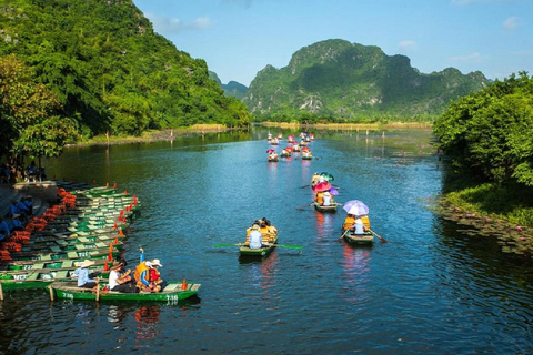 Z Hanoi: Pagoda Bai Dinh i rejs wycieczkowy łodzią Trang An