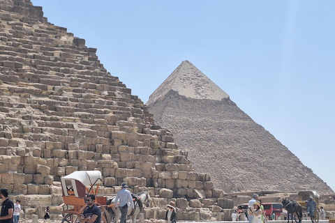 Hurghada: Cairo 2-Day Tour with Luxury Pyramids View Stay Day 1 Pyramids & GُEM Day 2 Memphis, Saqqara & Old Cairo ✨