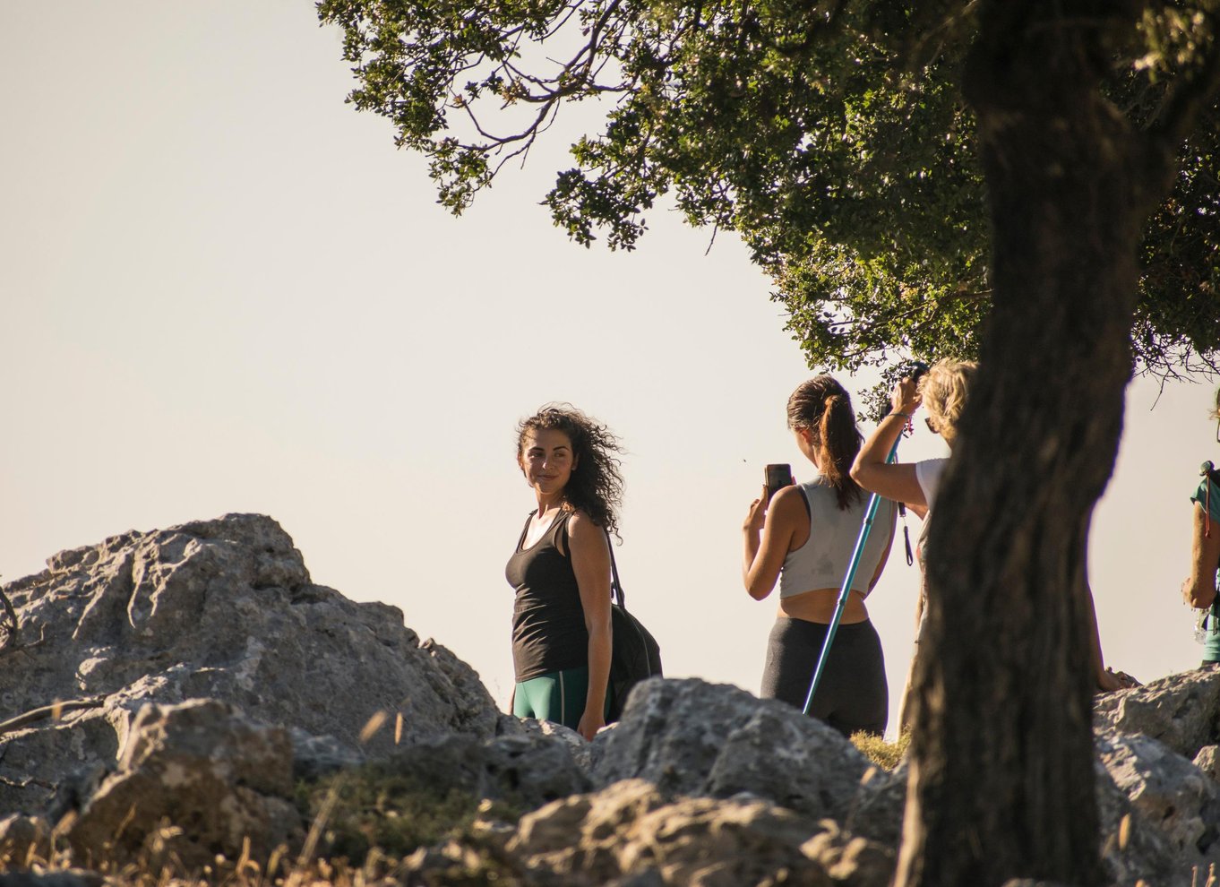 Rhodos: Profitis Ilias guidet vandretur ved solnedgang