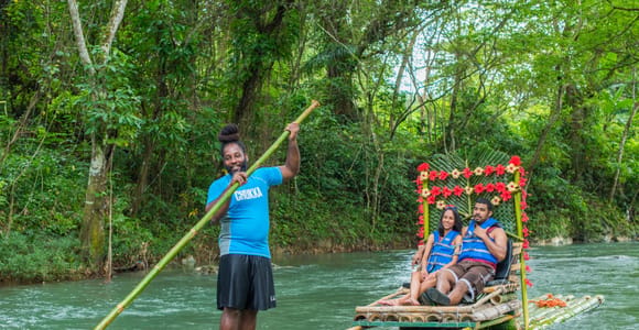 Martha Brae River Rafting and Shopping from Montego Bay