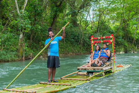 From Montego Bay to Martha Brae River Rafting and Shopping Montego Bay: Martha Brae River Rafting with Shopping Trip