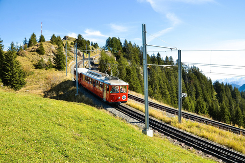3 Mountains in 1 Day by Train, Cable Cars, Funiculars & Boat Excluding Train Tickets