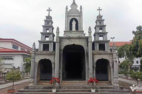 Hanoi: Stone Cathedral or Hat & Incense Village _SMALL GROUP Private Tour Phat Diem Stone Cathedral & Conical Hat Village