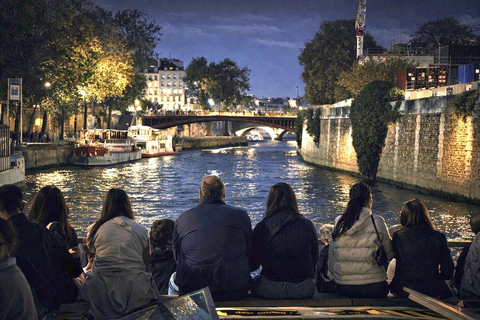 Paris: Day or Evening River Cruise with Musical Ambiance Paris: Evening River Cruise with Musical Ambiance & Postcard