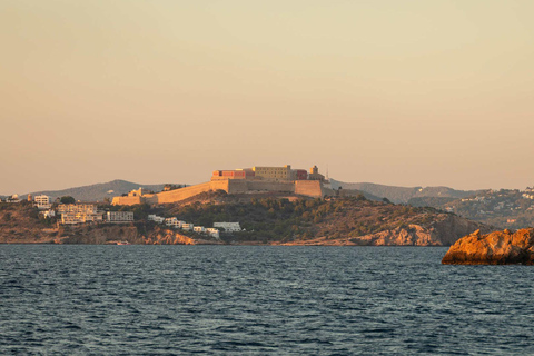 Ibiza: Formentera Full-Day Boat Trip with Sunset Party