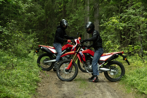 Enduro motorcycle experience around Vilnius city