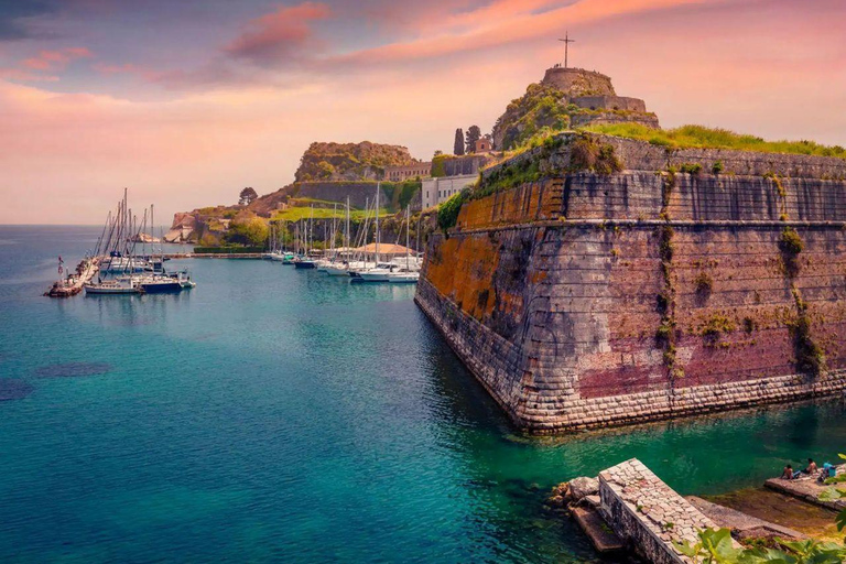 Kavos: Corfu Old Town Night Tour with Transfer