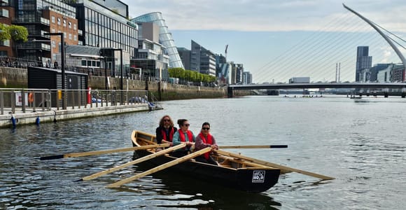 Dublin: River Liffey Currachs Rowing Experience