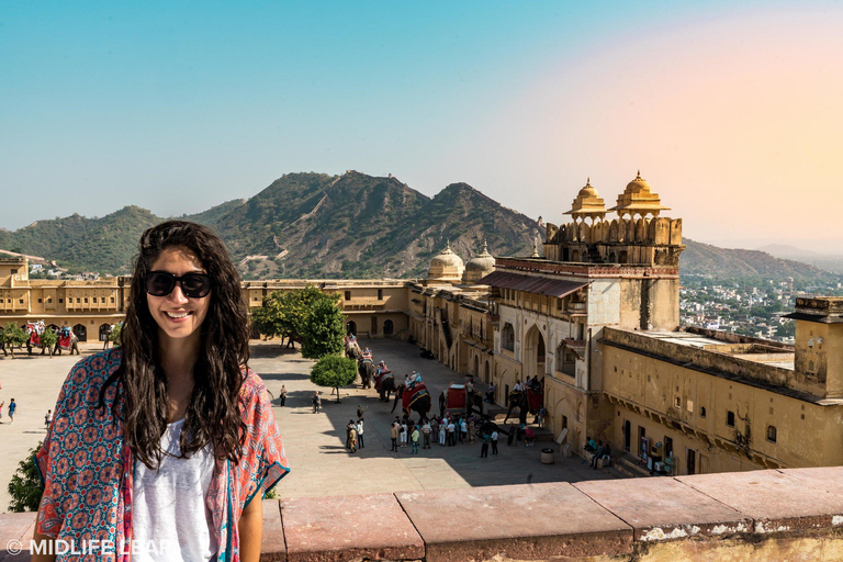 Jaipur: Guidad sightseeing tur med bil under en heldag