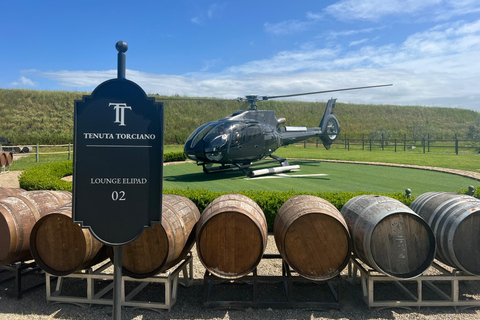 San Gimignano: Helicopter Wine Tour in Chianti Region Activity with 25-Minute Helicopter Ride